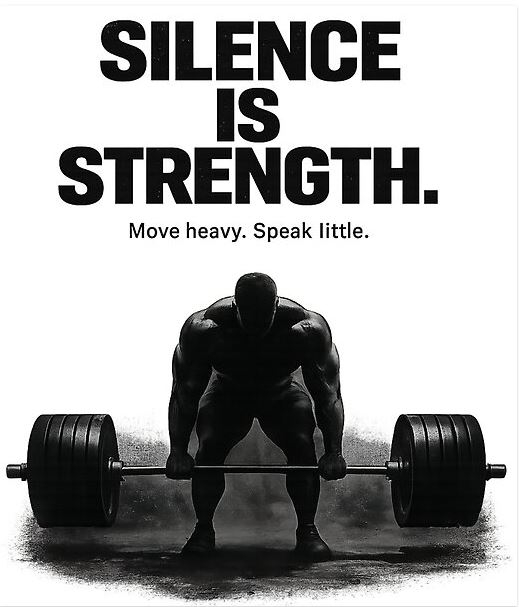 Silence is Strength minimalist apparel design